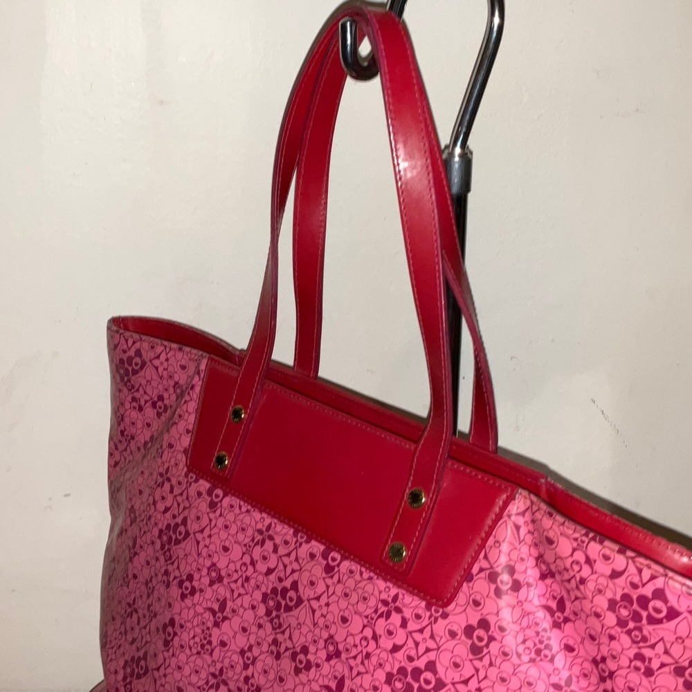 Louis Vuitton Pink Cosmo Blossom Tote Bag by Takashi Murakami Rare( EUC) - Picture 10 of 13
